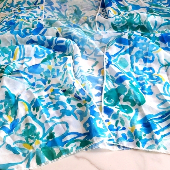 Hibluco Summer Chiffon Watercolor Floral Kimono Swimwear Cover Up Size S - Picture 3 of 8